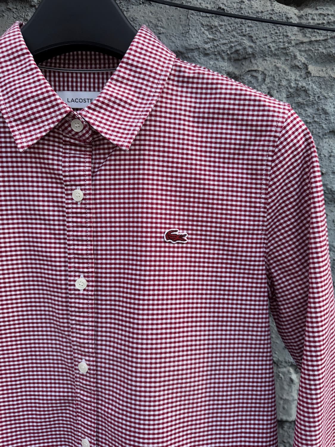 Lacoste 라코스테 레드 체크 셔츠(34) 상품이미지3