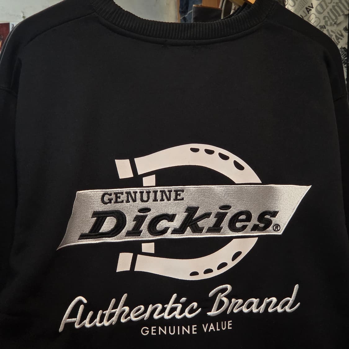 JPN 디키즈 후면 자수 오버핏 블랙 맨투맨 상품이미지3