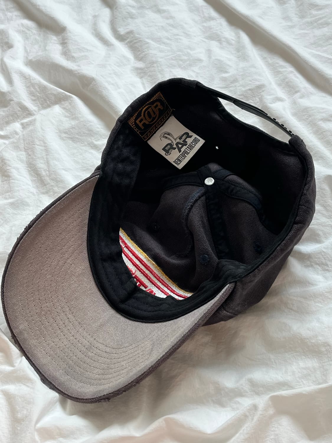 [새제품] 랄 RAR 페인티드 빈티지 트러커 캡 모자 상품이미지3