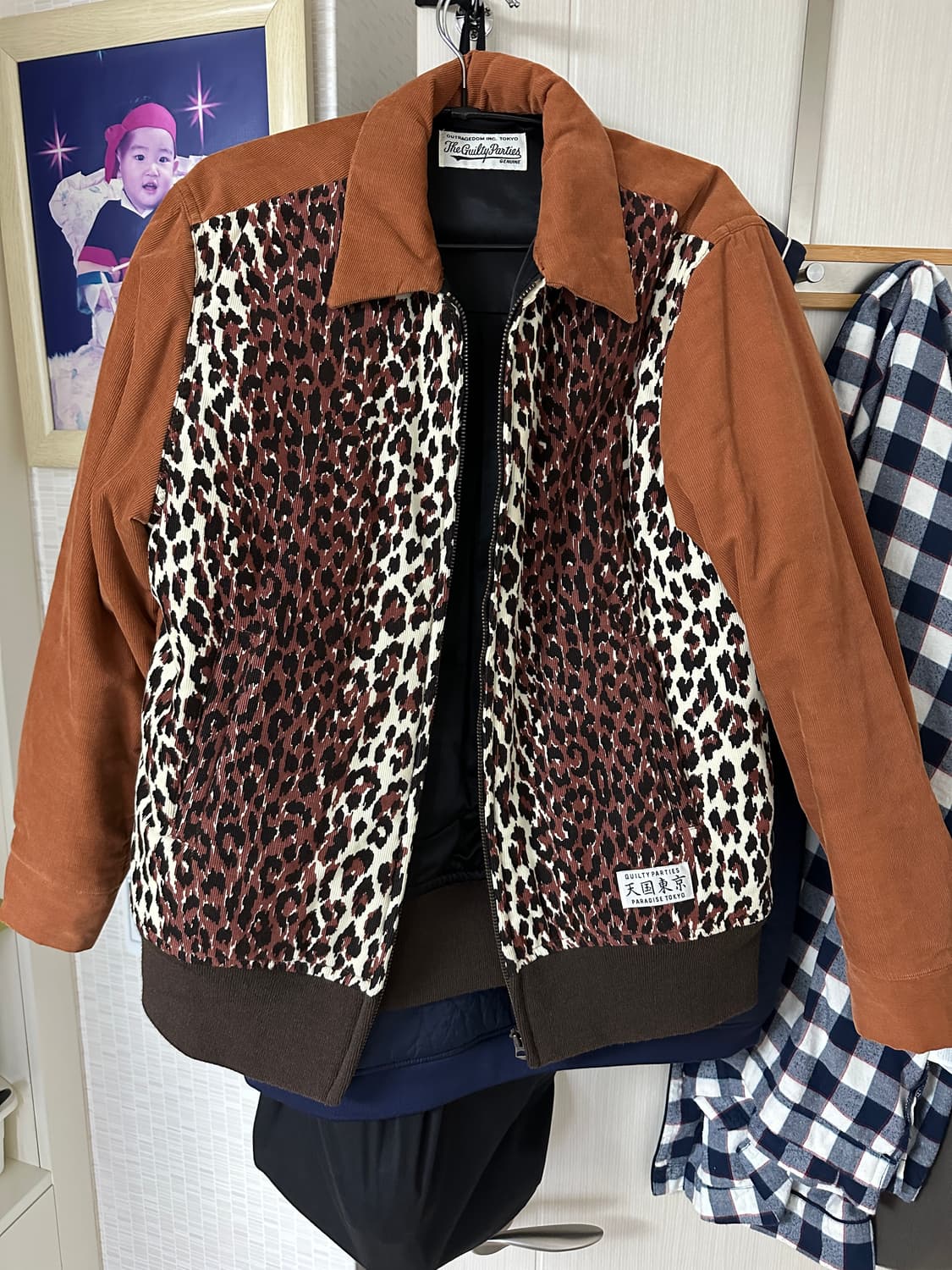 와코마리아 18Fw 레오파드 웨스턴자켓 M 상품이미지1