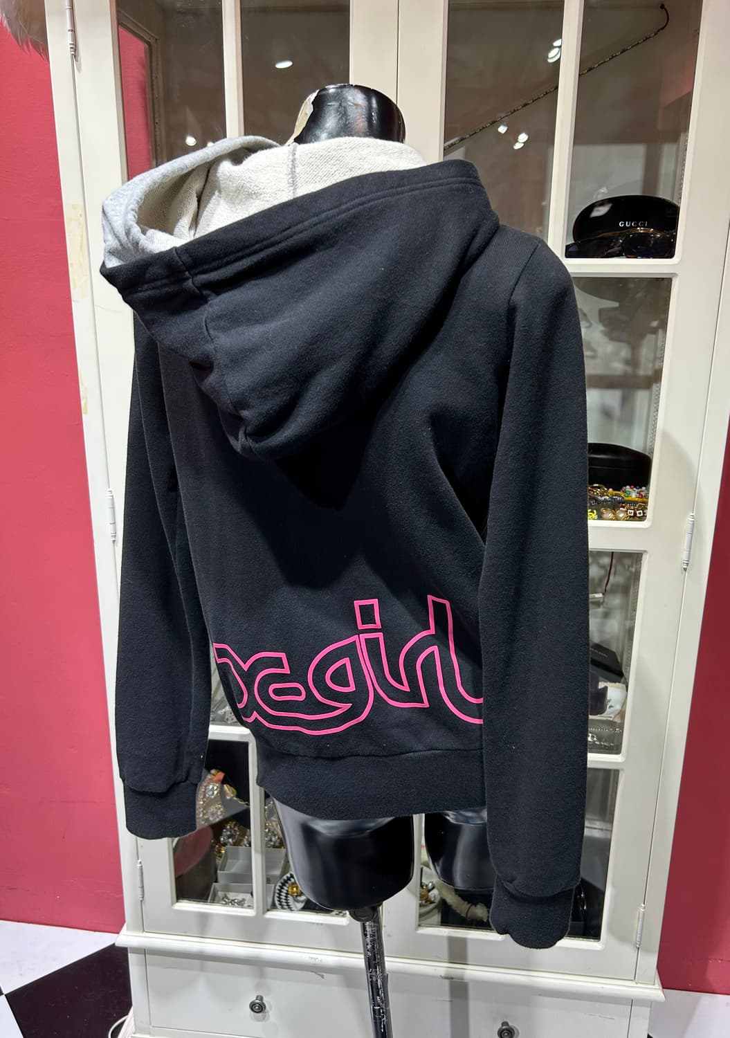 X-girl hooded zip up 엑스걸 더블 후드 디테일 후드집업 상품이미지2