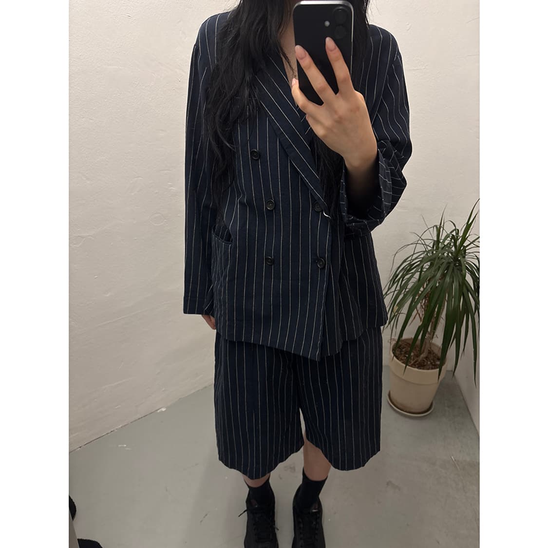 빔즈보이 BEAMS BOY Pinstripe Shorts 상품이미지1