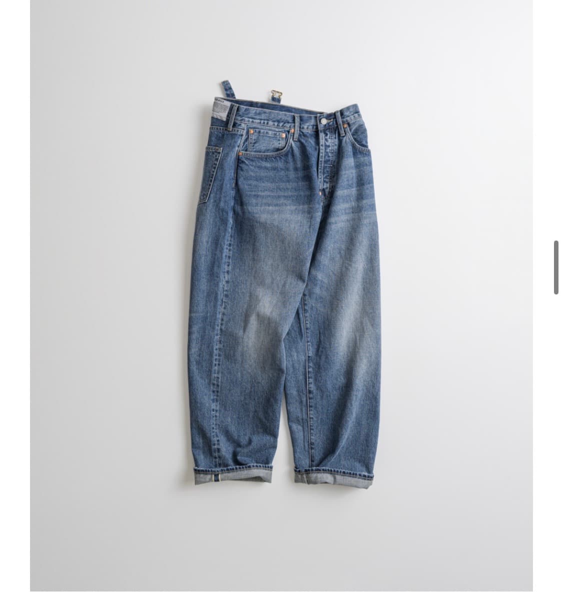 [비헤비어]523L SELVEDGE DENIM PANTS _워시드블루 상품이미지6
