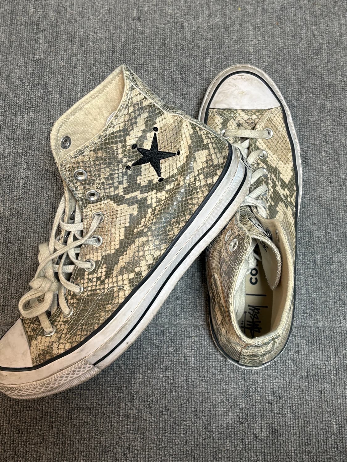 stussy x converse chuck 70 snakeskin 285 상품이미지2