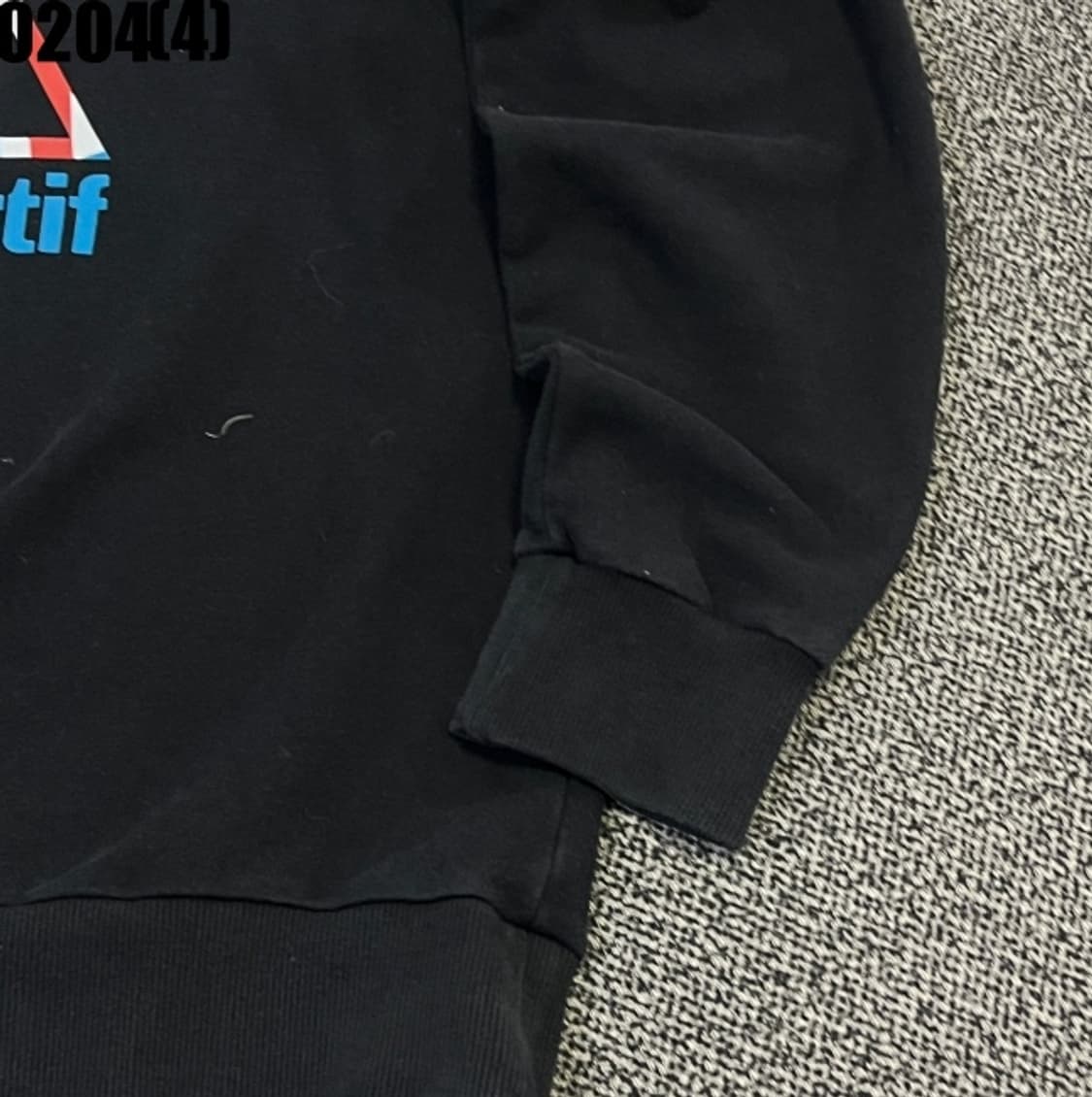 [105XL] 르꼬끄 스포르티브 블랙 프린팅 맨투맨 티셔츠 0204(4) 상품이미지3