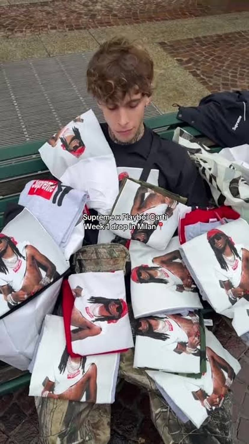 슈프림 플레이보이카티 화이트 라지 상품이미지1