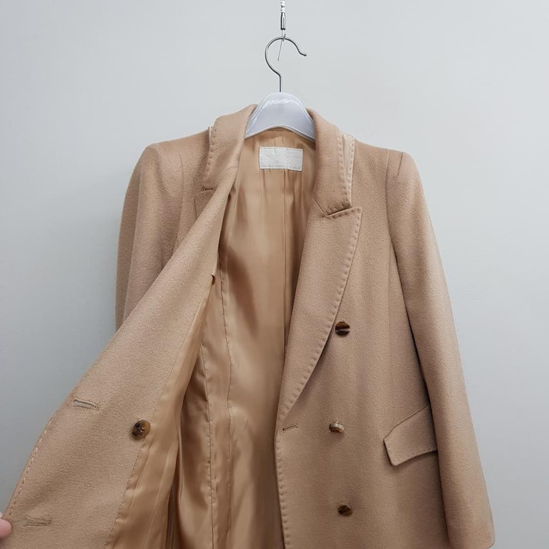 한섬 마인 캐시미어 더블브레스트 코트 S사이즈 상품이미지5