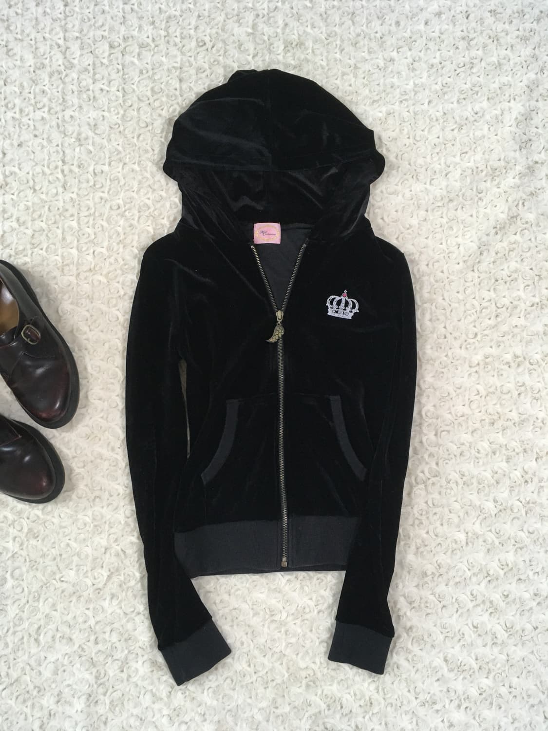 jpn vintage princess black velour hood z 상품이미지8