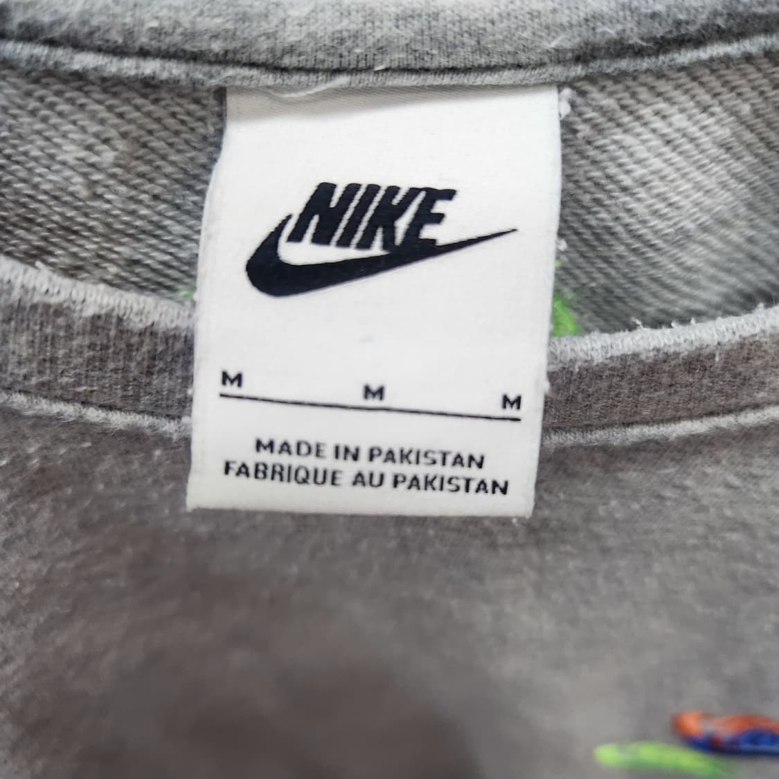 나이키 멀티컬러 로고자수 맨투맨M(XL) 남여공용 상품이미지5