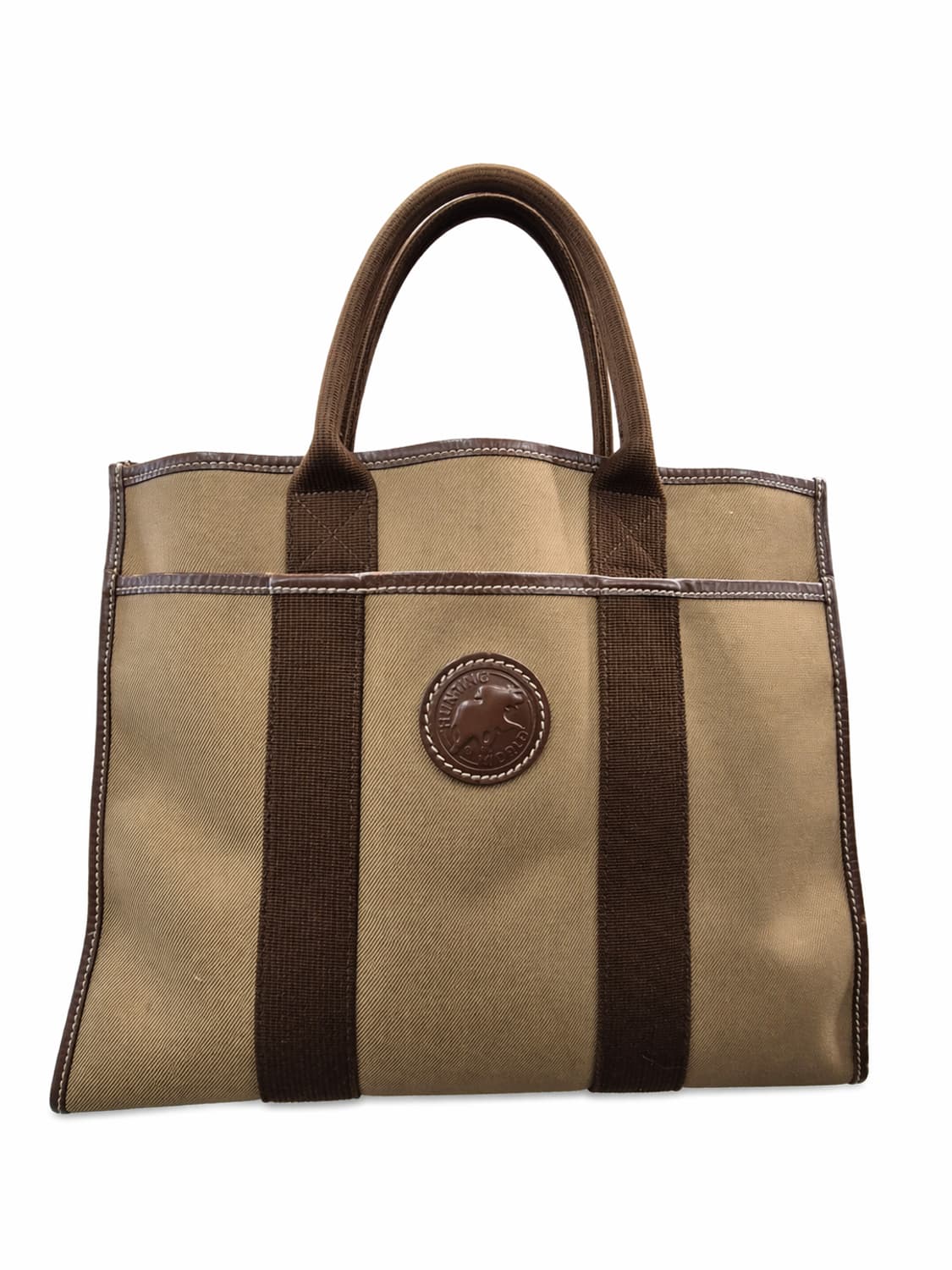 헌팅월드 토트백 베이지/브라운 상품이미지1
