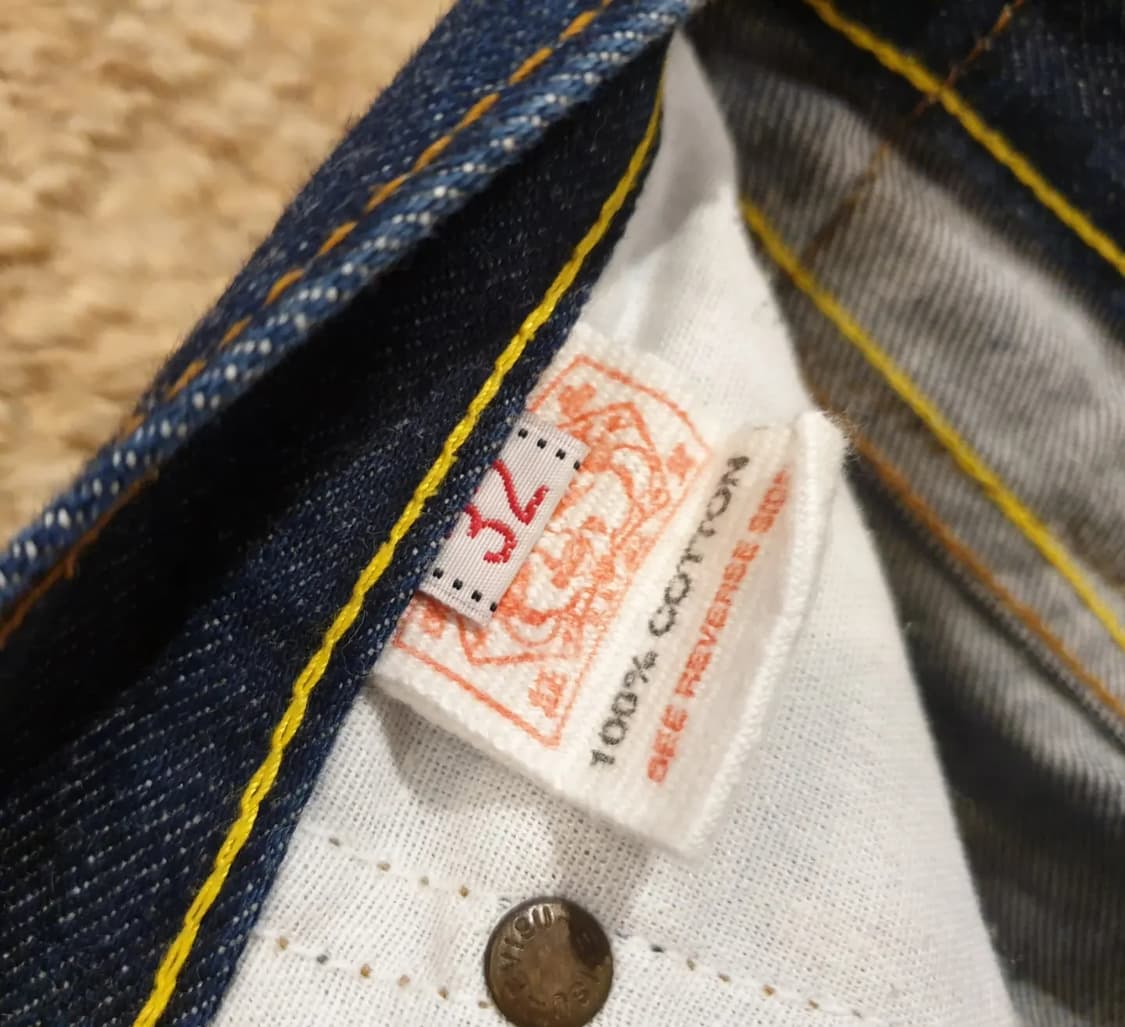 에비수 빅 로고 힌치백 데님 팬츠 상품이미지8