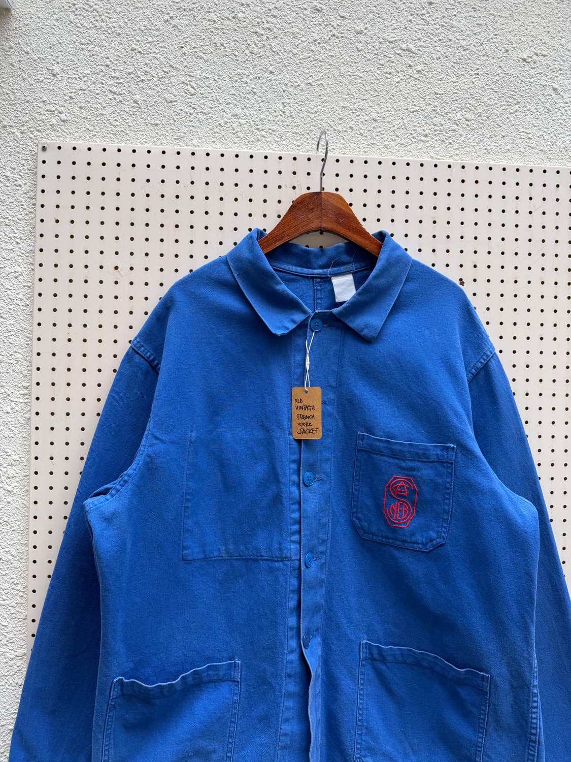 OLD MODEL WASHED BLUE 올드모델 빈티지프렌치워크자켓 상품이미지3