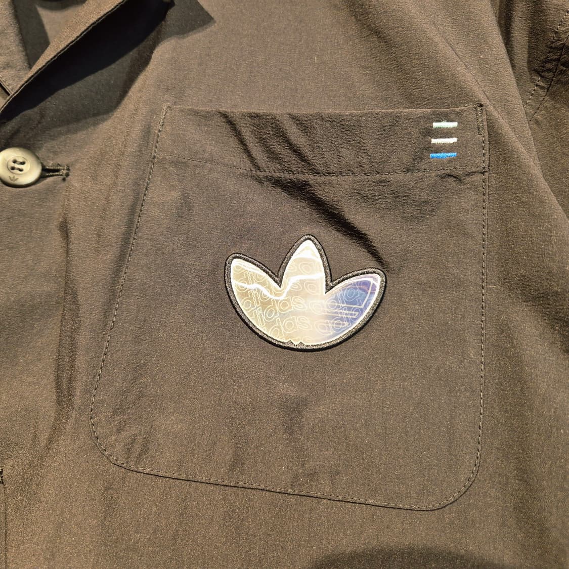 아디다스 나일론 반팔 셔츠 L 상품이미지2