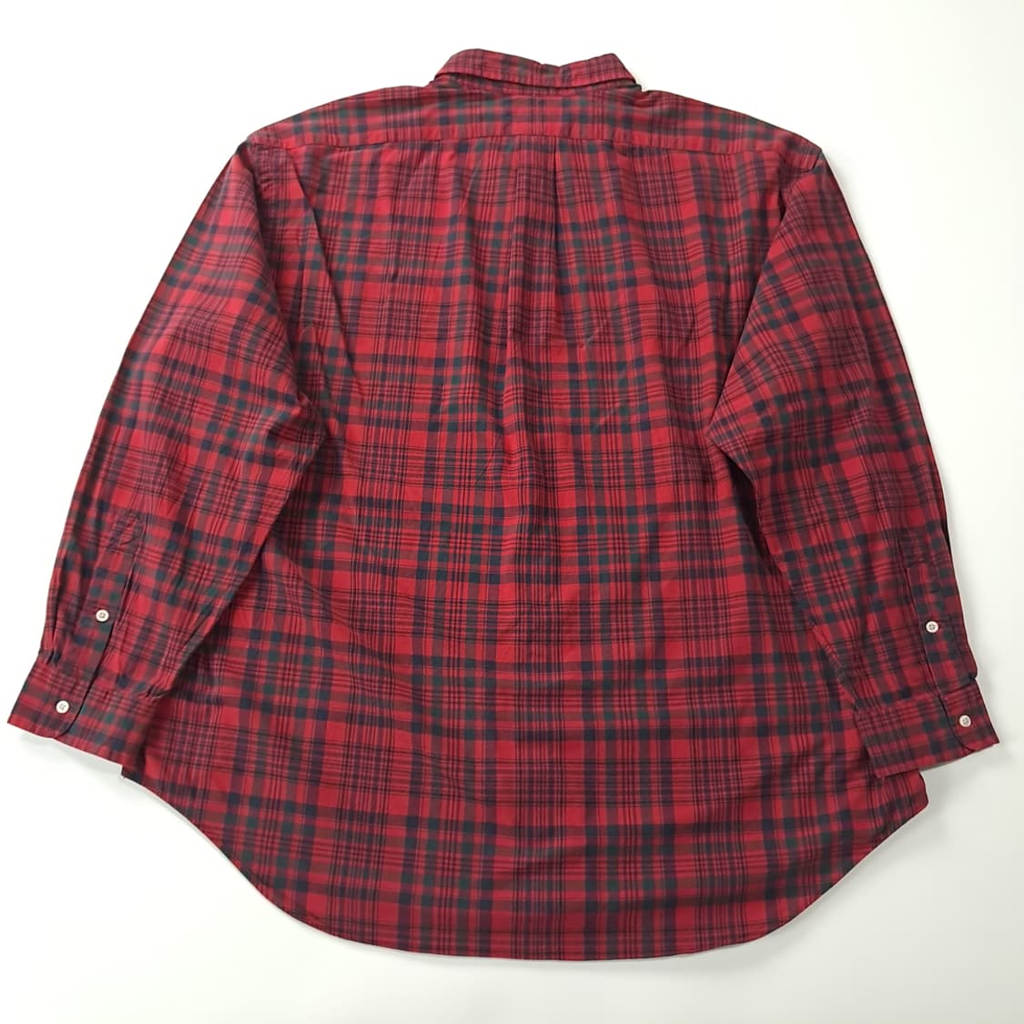 CK571 2XL 폴로 90s 빅셔츠 레드 타탄체크 셔츠 남방 상품이미지6