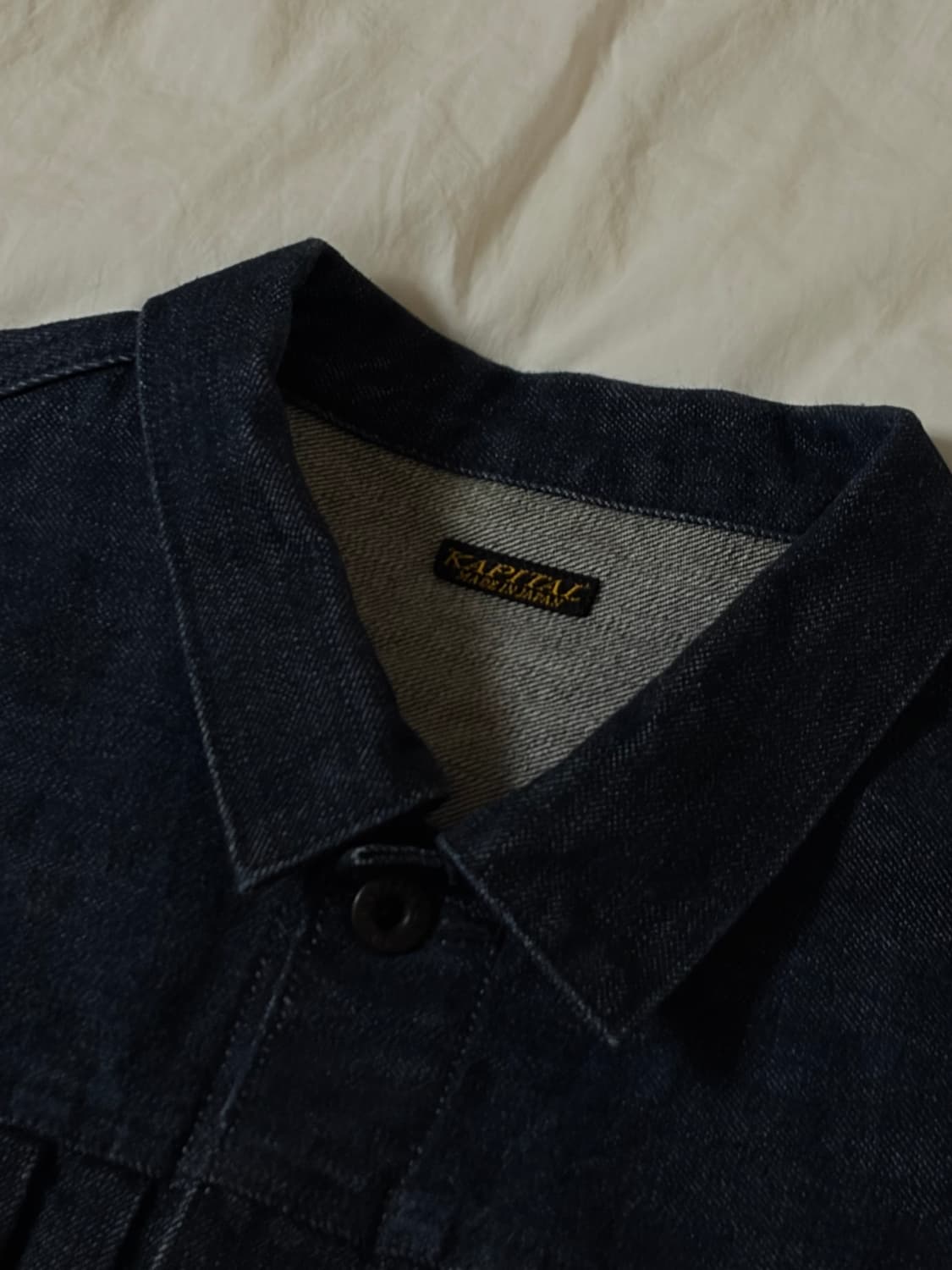 캐피탈 데님 14oz 1ST JKT 자켓 흑사, 3size 상품이미지2