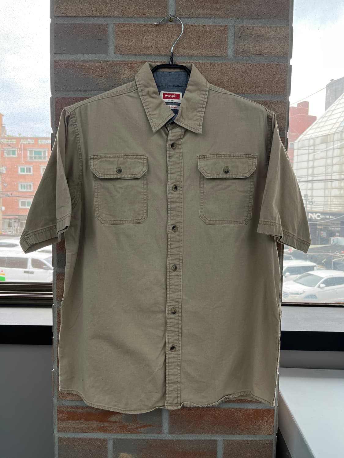 랭글러 코튼 워크 반팔 셔츠  상품이미지6