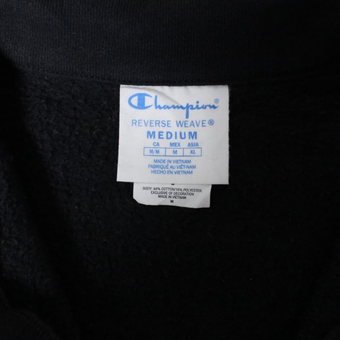 Champion 챔피온 블랙 리버스 기모 하프집업  상품이미지4