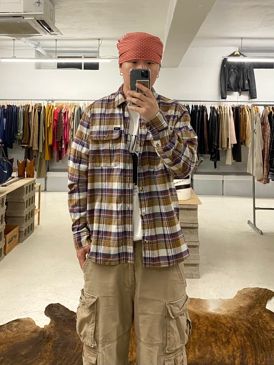 LEE madras check flannel shirts 마드라스 체크 상품이미지1
