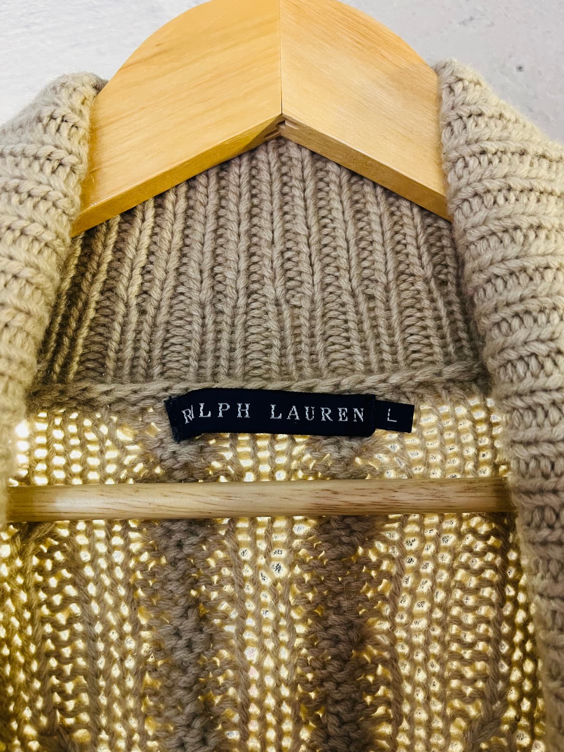 랄프로렌 케이블 니트 숄 칼라 가디건 상품이미지3