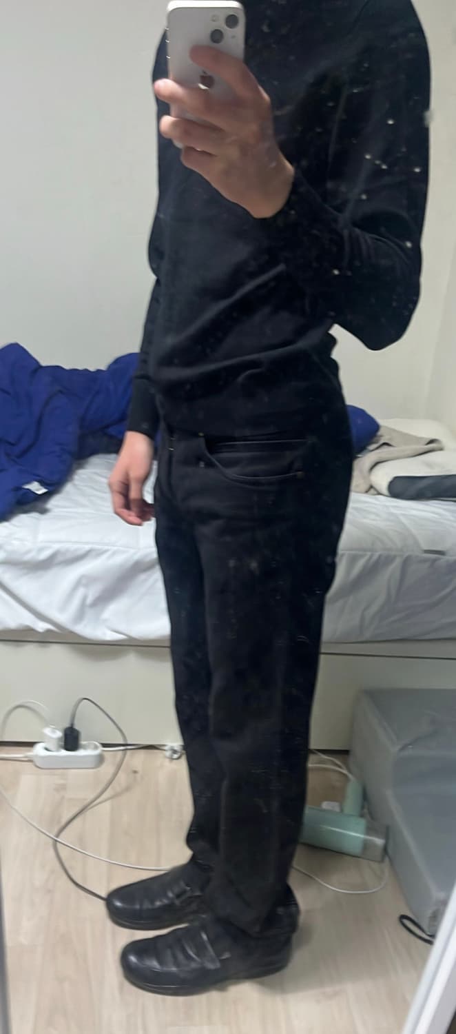 마르지엘라 데님 팬츠 블랙 상품이미지2