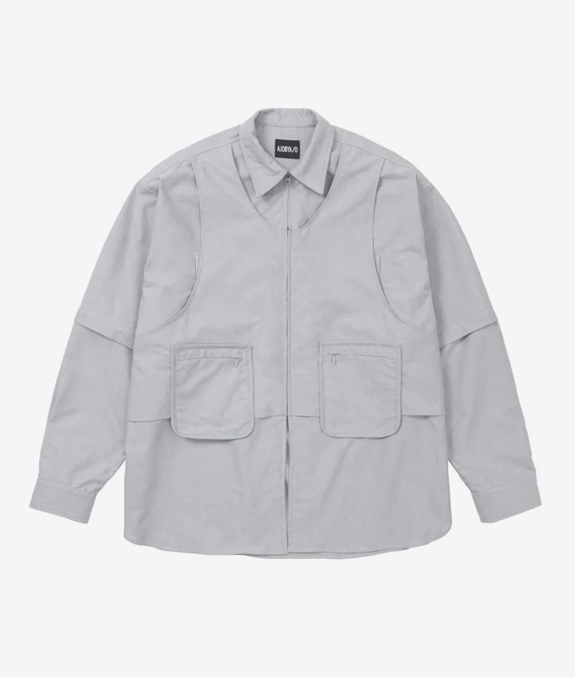 아조바이아조 레이어드 베스트 옥스포드 셔츠  상품이미지1