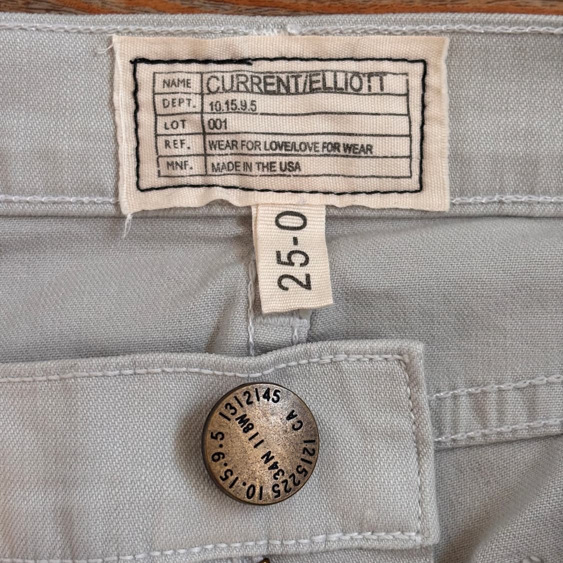 새제품 커렌엘리엇 25 스톤그레이 슬림 지퍼 팬츠 바이커 상품이미지9