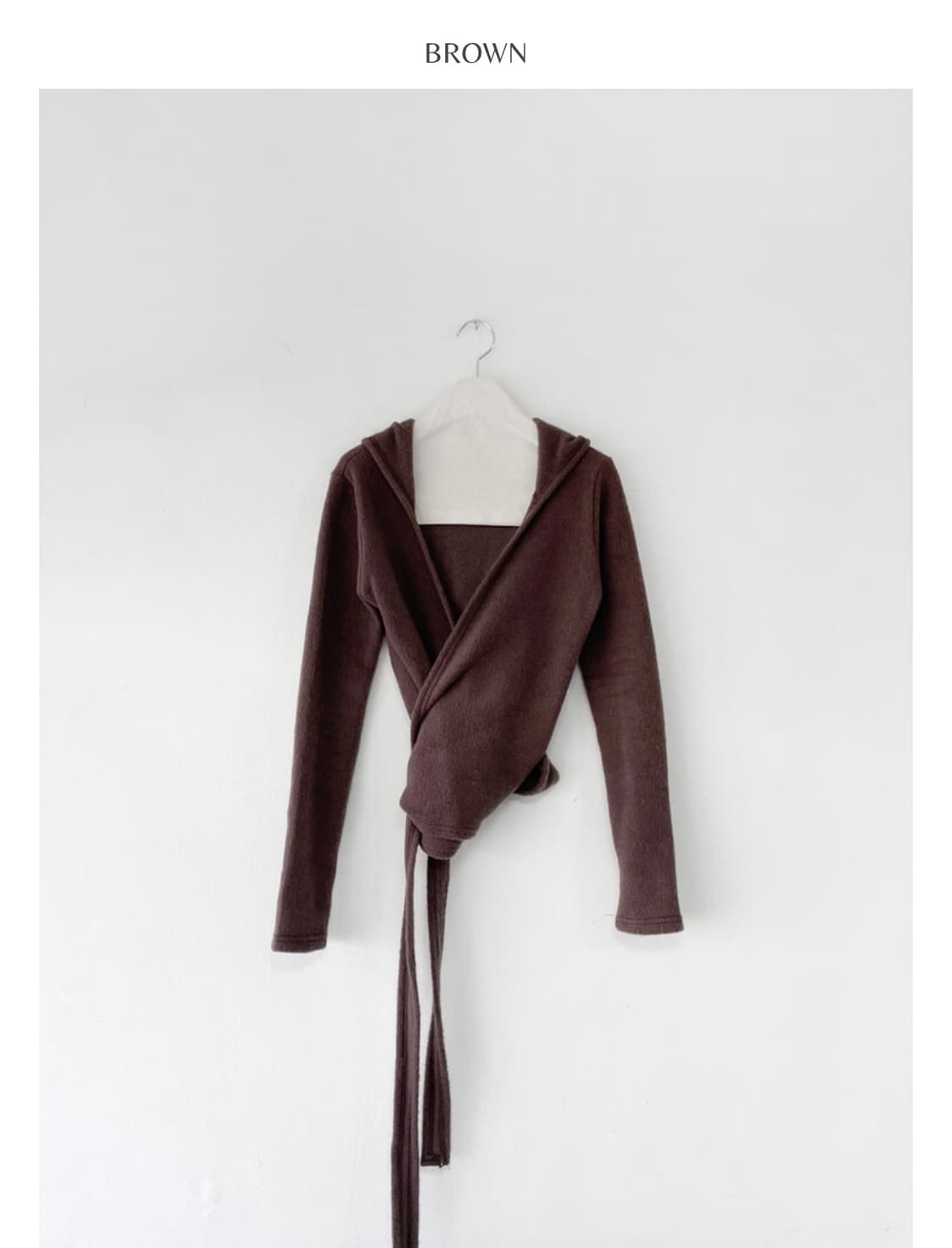 [새상품] rapture 랩쳐 fear strap hoody brown 상품이미지2