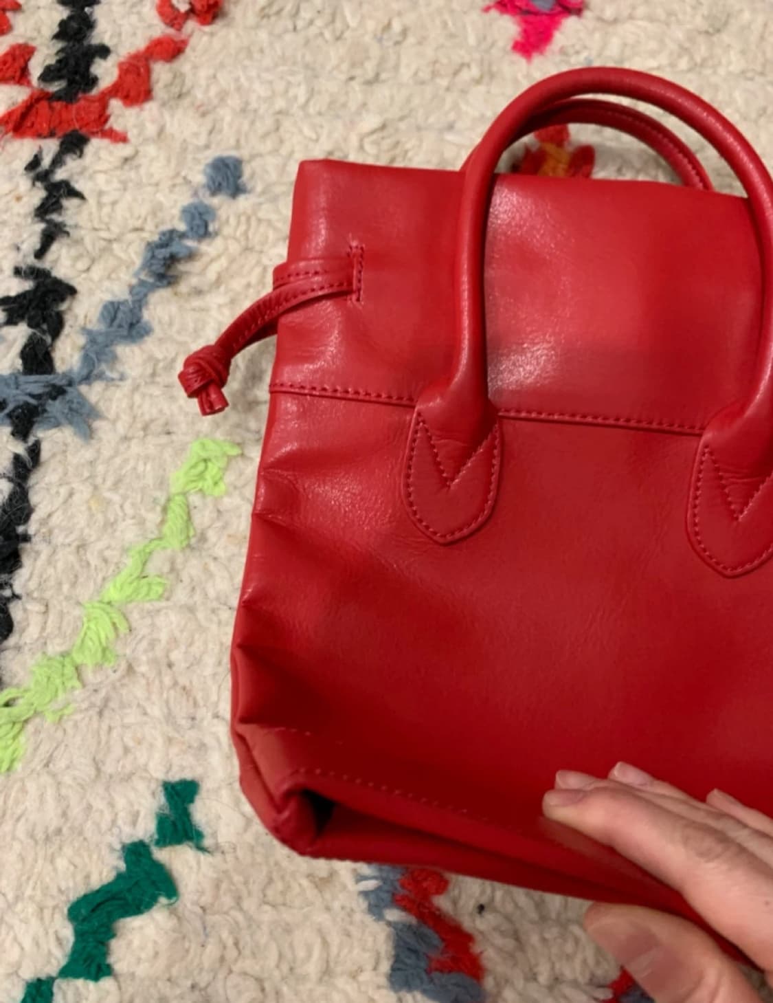 꼼데가르송 미니 토트백 레드 상품이미지2