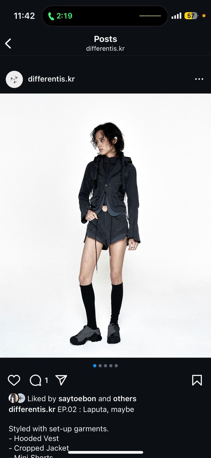 Differentis 디프런티스 미니 쇼츠 상품이미지1