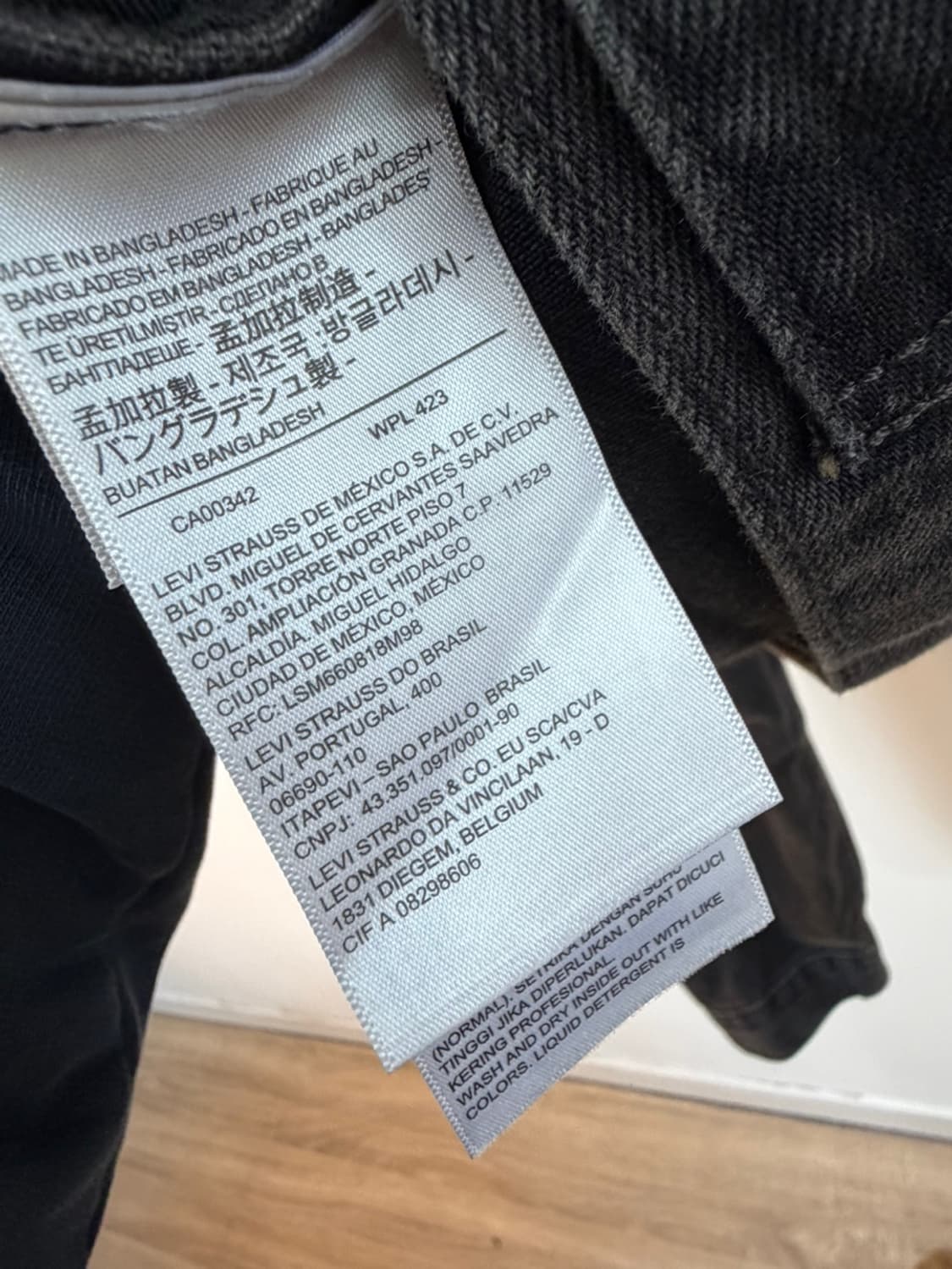 리바이스 프리미엄 3세대 흑청 트러커 자켓  상품이미지7