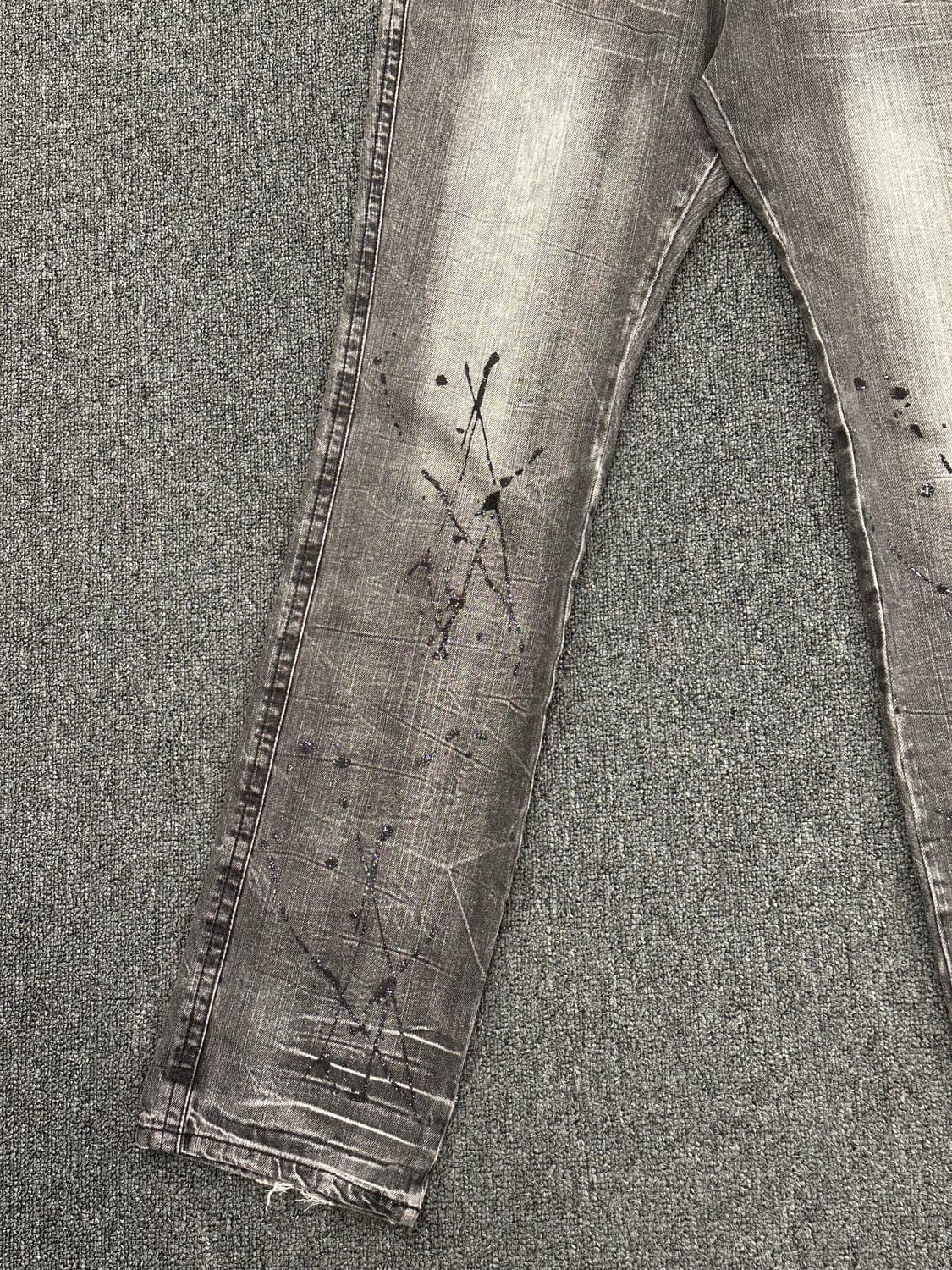 L)Blow By Blue 일본 y2k 빈티지 흑청 데님 팬츠 상품이미지6