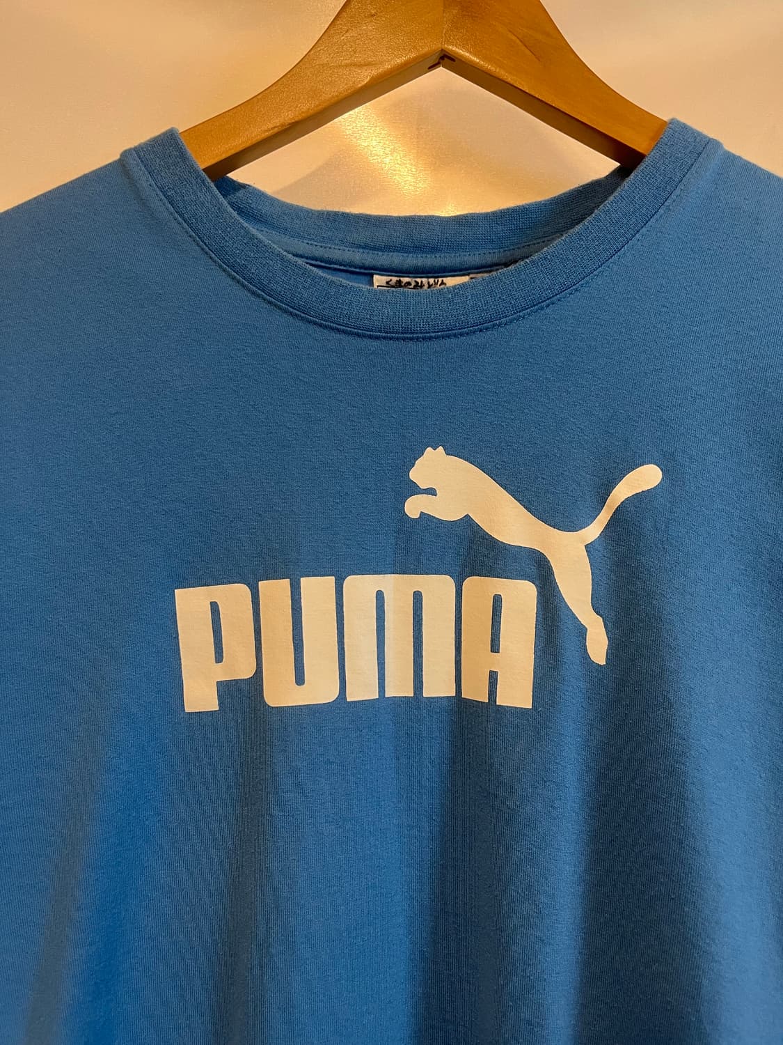 2000s PUMA 푸마 일본 빈티지 하늘색 반팔 티셔츠 상품이미지2