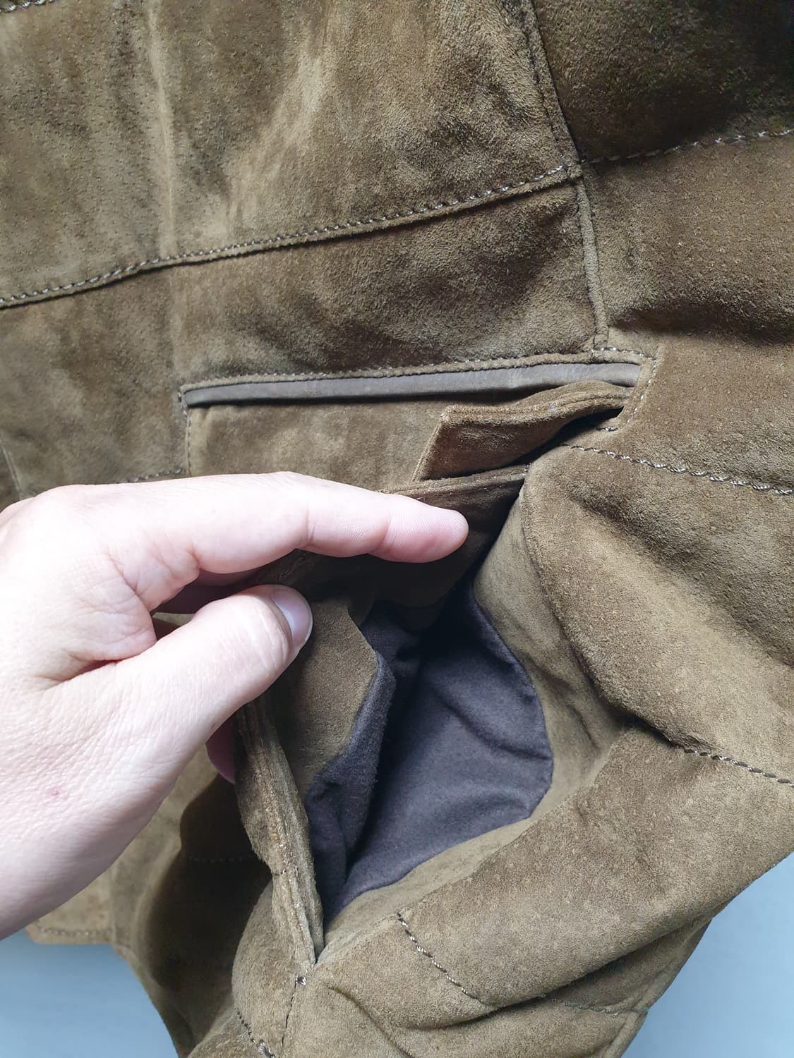 [2xb/xxxl] roundtree&york 스웨이드 패딩조끼 상품이미지5