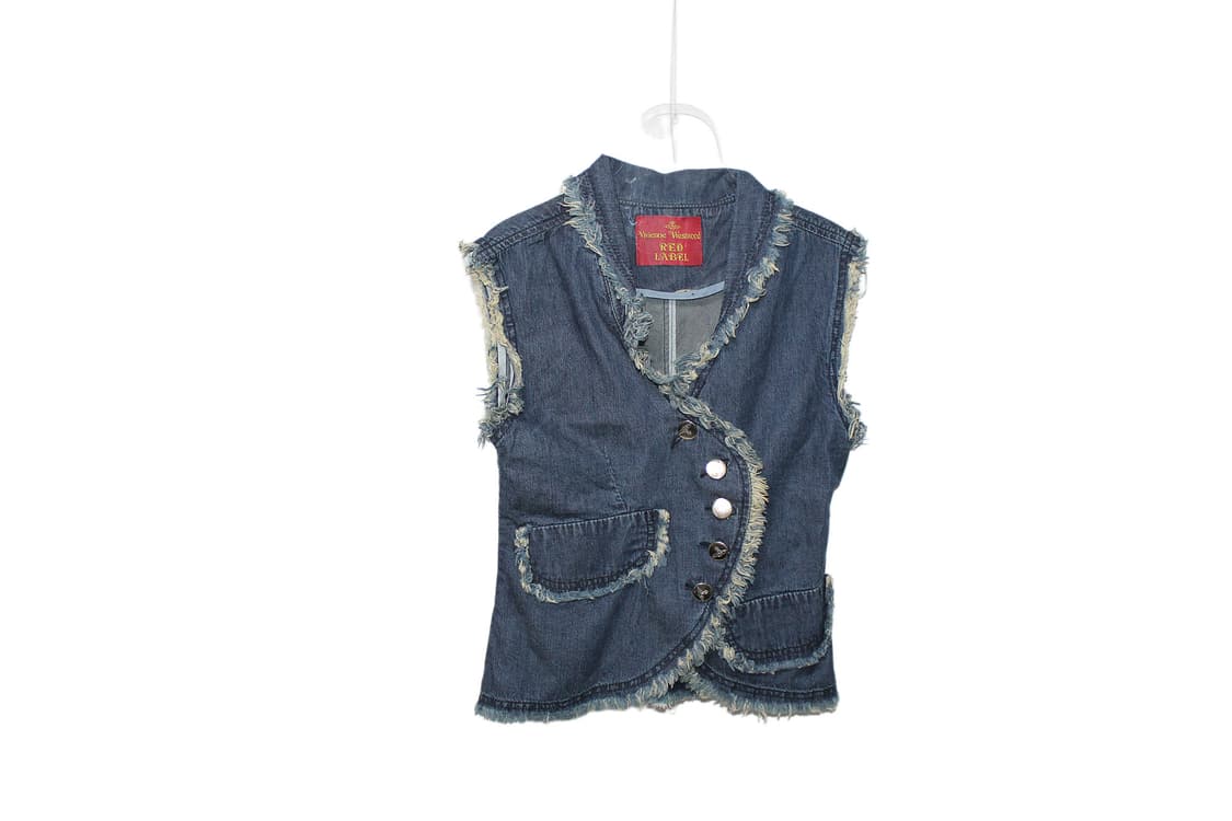 2000s 비비안웨스트우드 레드라벨 데님 베스트 상품이미지1