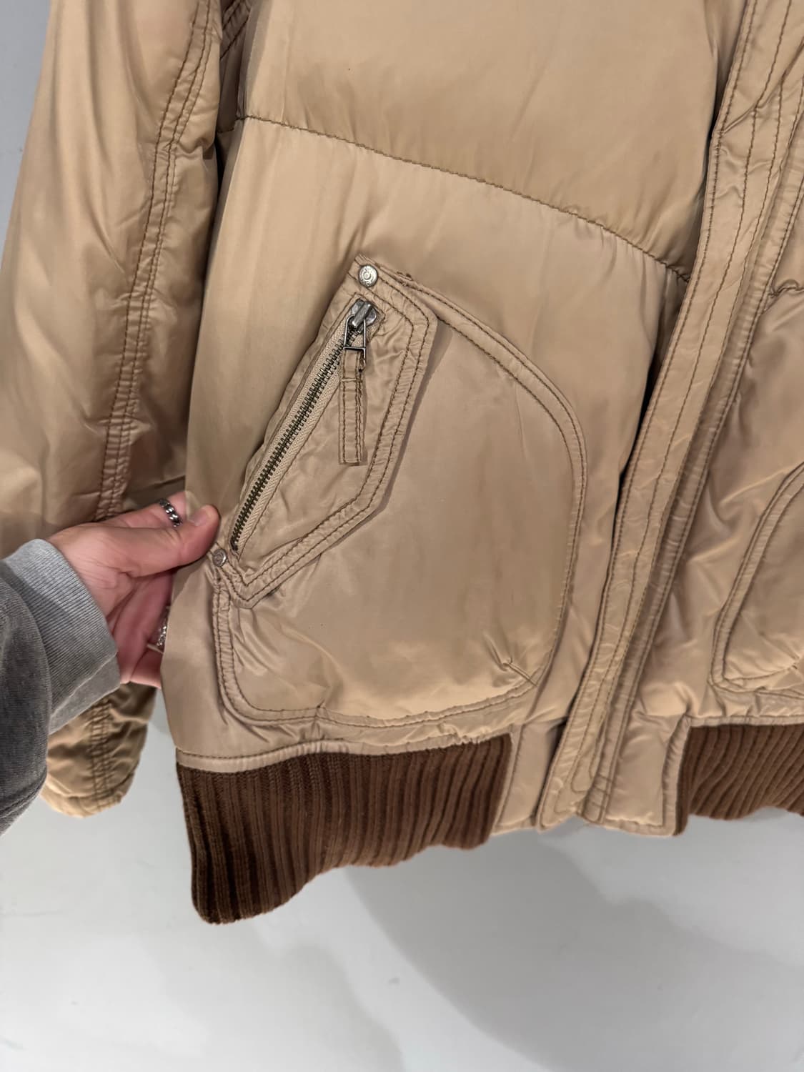 Opt Jeans 푸퍼 Ma-1 자켓  상품이미지5