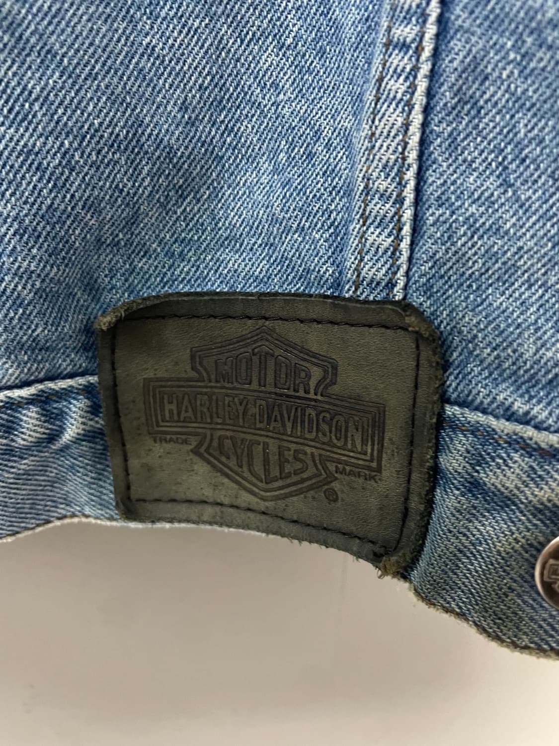 할리데이비슨 자수로고 데님 트러커 자켓 H2198 상품이미지5