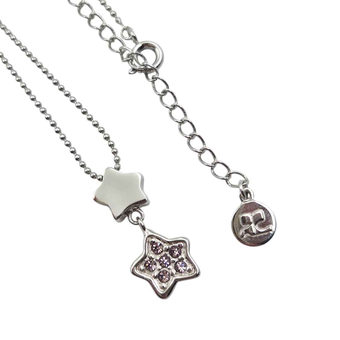 90s 꾸레쥬 스타 크리스탈 목걸이&팔찌 세트 상품이미지4