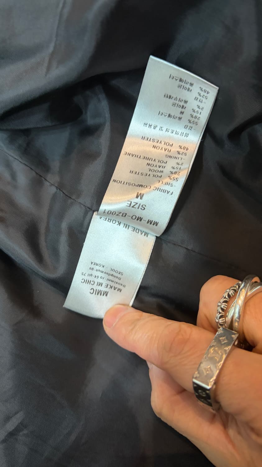 MMIC 더블 블랙 오버사이즈 블레이저 M 상품이미지2