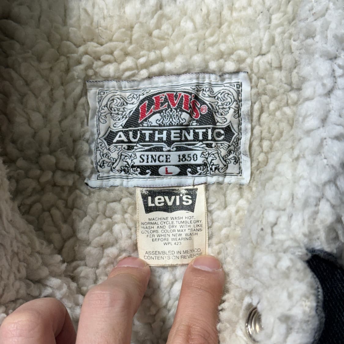 90s 리바이스 쉐르파 데님 트러커 (old-8521) 상품이미지4