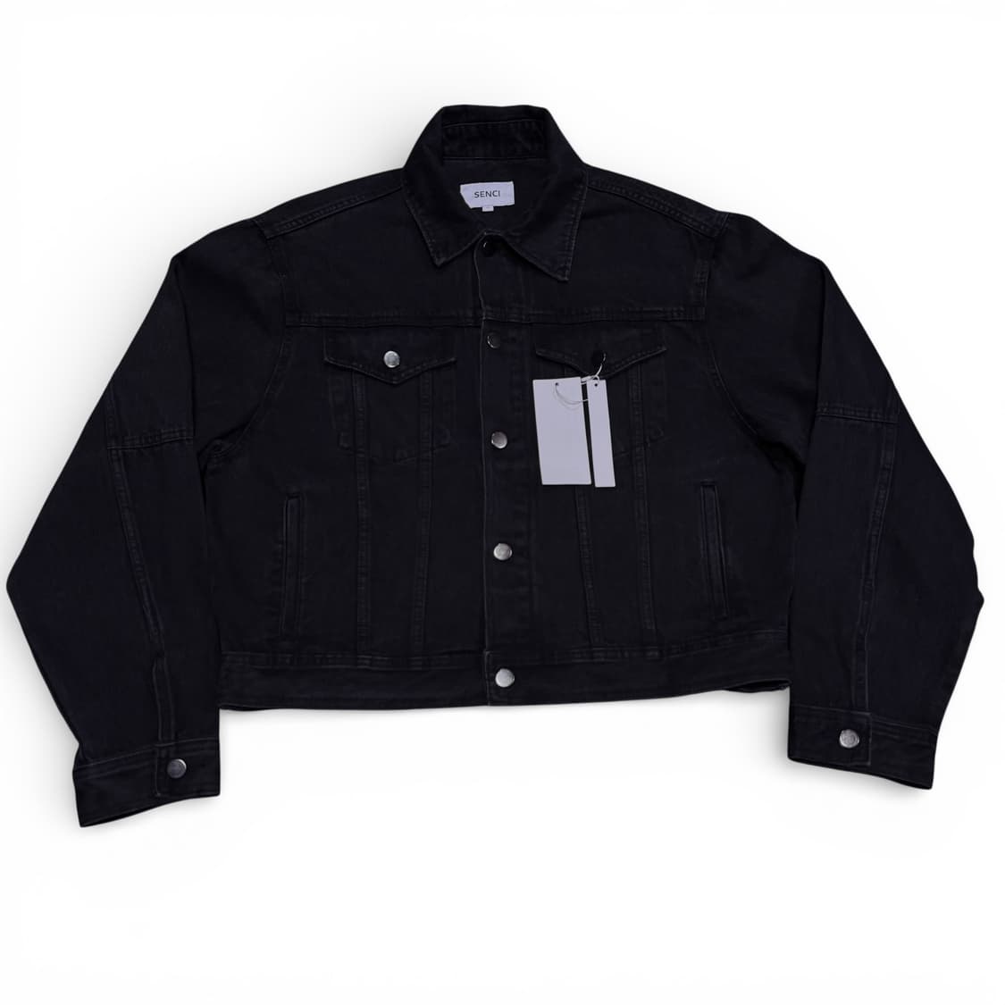 새상품 2 SENCI 센씨 블랙 흑청 데님자켓 상품이미지1