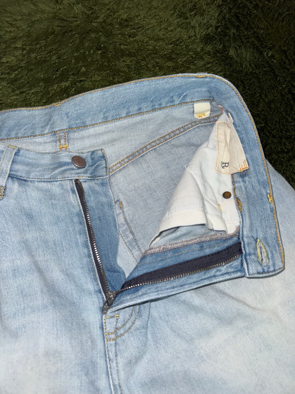 R13 알써틴 크롭 와이드 레그 데님 팬츠 MADE IN ITALY 상품이미지3