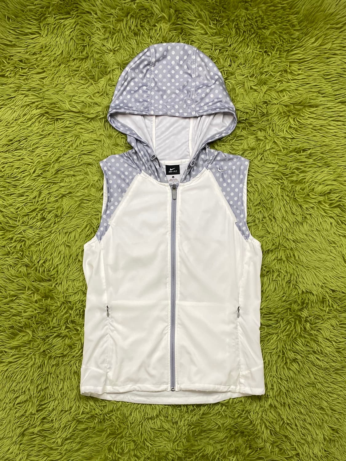 나이키 ‘드라이 핏’ 폴카 도트 후드 디테쳐블 윈드 브레이커 자켓 상품이미지8