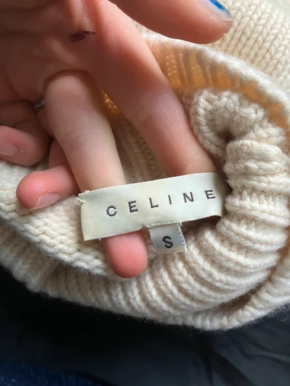 cream knit cashmere sweater 상품이미지2