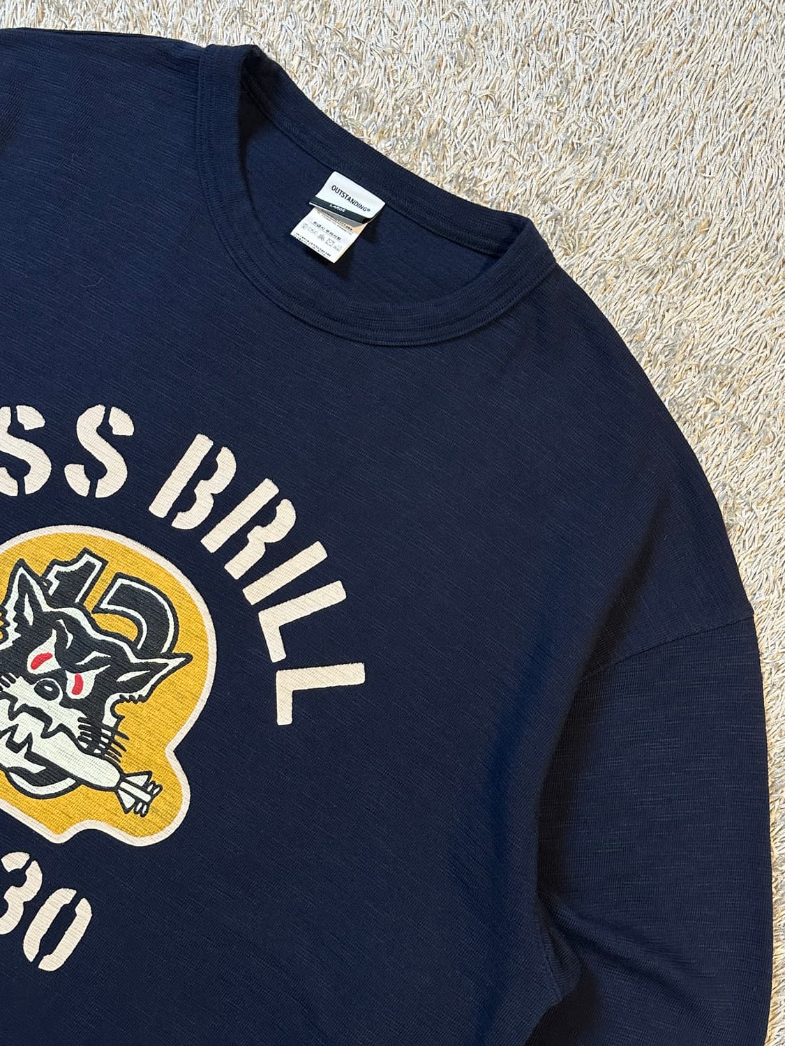 아웃스탠딩 OUTSTANDING USS BRILL 롱슬리브 네이비 상품이미지2