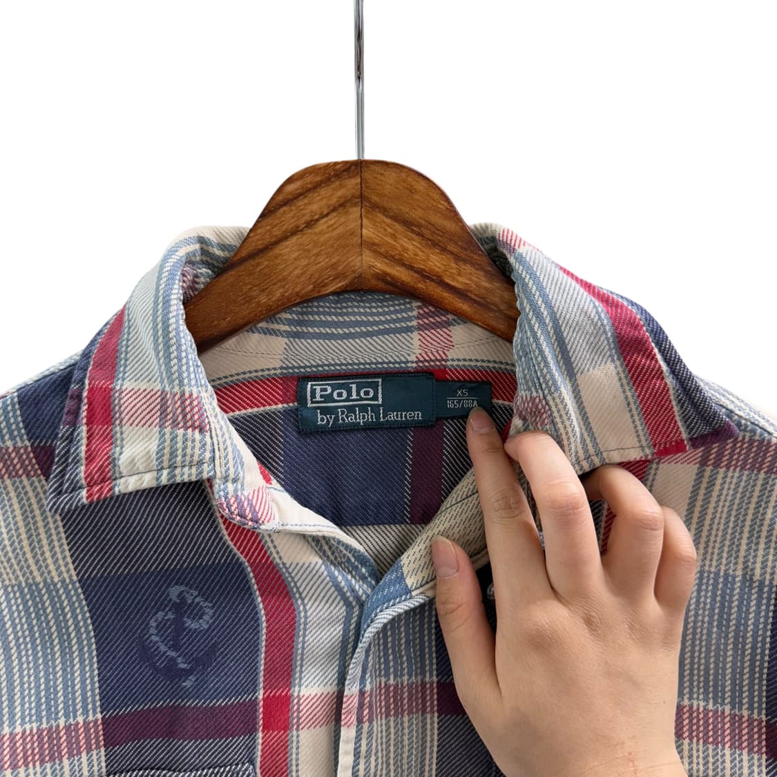 [XS] 폴로 앵커 패턴 체크 셔츠 상품이미지6