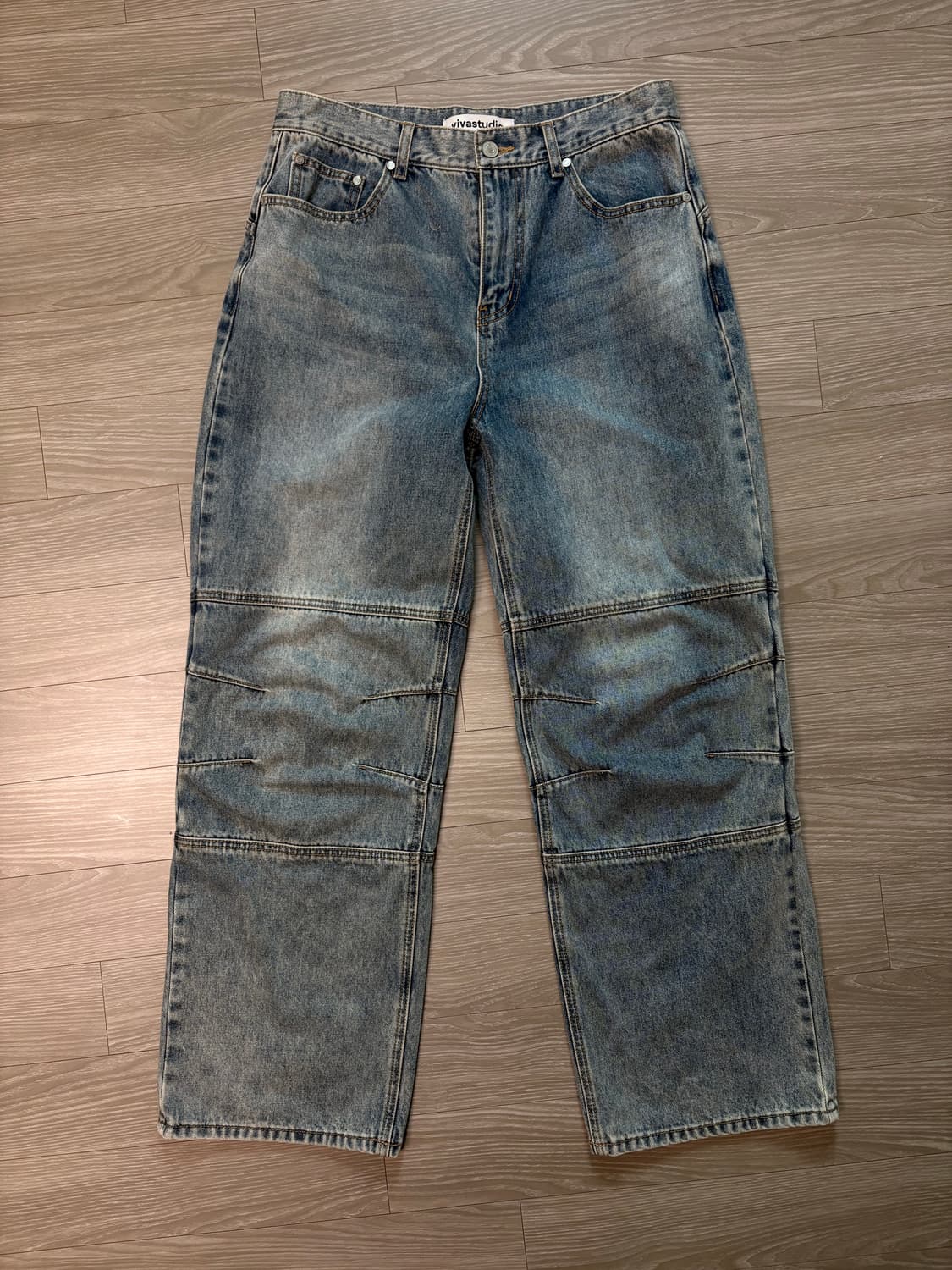 (L)비바스튜디오 바이커 데님팬츠 상품이미지1