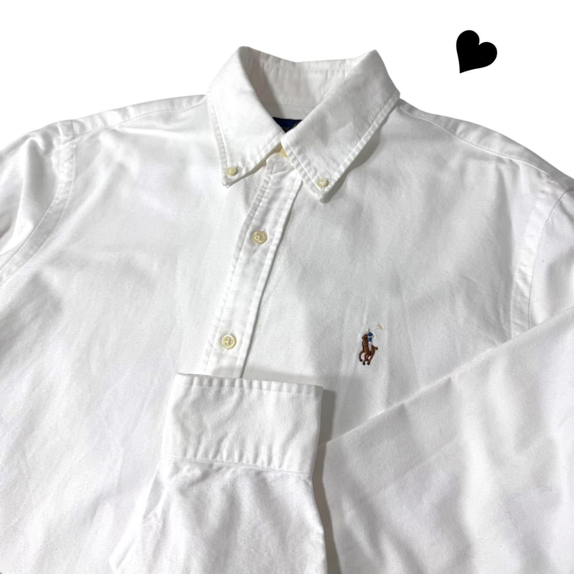 신형 폴로 랄프로렌 옥스퍼드 화이트 셔츠 상품이미지1
