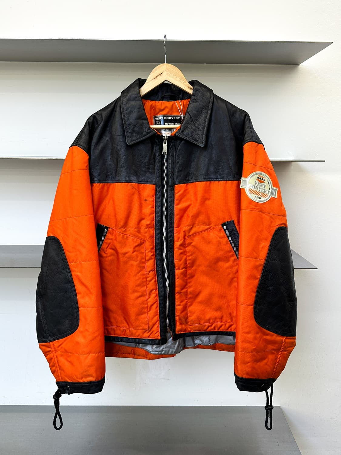 방트 쿠베르 90s 나일론 레더 모터사이클 자켓 상품이미지1