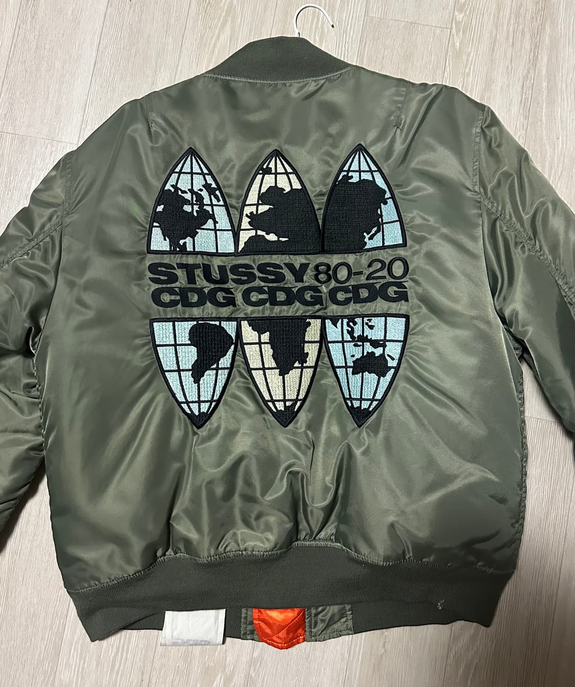 스투시 x CDG MA-1 자켓 올리브 상품이미지1