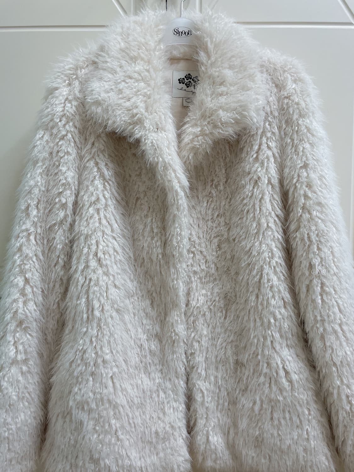 시눈 퍼 SINOON Heavy Mix Fur Jacket(Cream) 상품이미지2